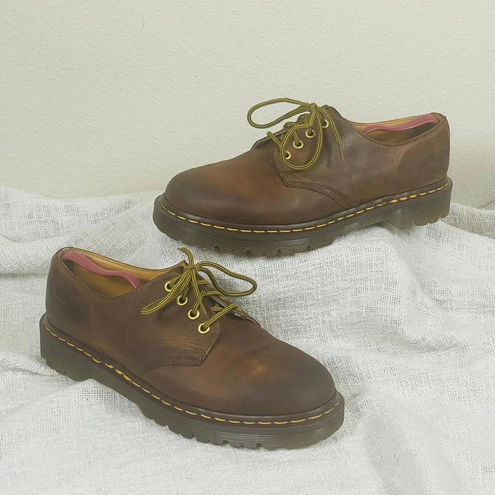 Dr Martens 1561 Mens US 10 UK 9 Brown Crazy Horse Leather Oxford England VTG Y2K